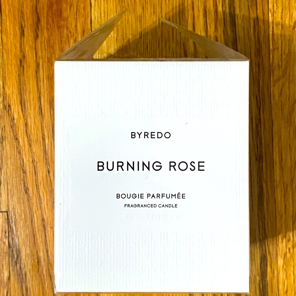 NWT Byredo Burning Rose Scented Candle 8.4oz